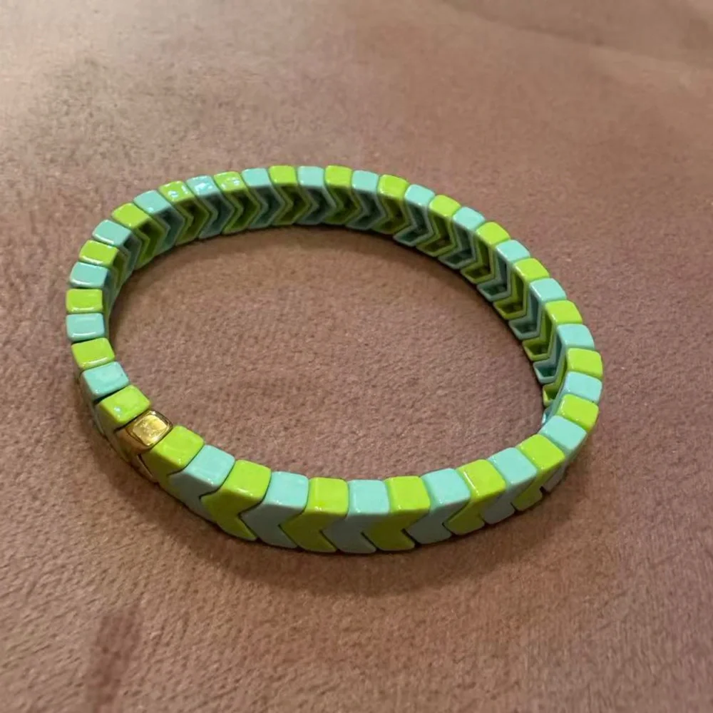 Roxanne Assoulin - Light Green Bit X Bit Stretch Bracelet